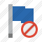 Flag Blue Block Icon