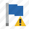 Flag Blue Warning Icon