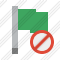 Flag Green Block Icon