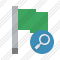 Flag Green Search Icon