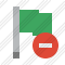 Flag Green Stop Icon