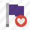 Flag Purple Favorites Icon