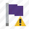 Flag Purple Warning Icon