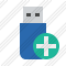 Flash Drive Add Icon