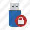 Flash Drive Lock Icon