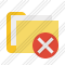 Folder Documents Cancel Icon