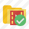 Folder Movie Ok Icon