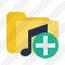 Folder Music Add Icon