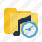 Folder Music Clock Icon