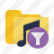 Folder Music Filter Icon