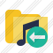 Folder Music Previous Icon