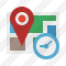 Map Location Clock Icon