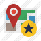 Map Location Star Icon