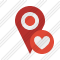 Map Pin Favorites Icon