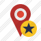 Map Pin Star Icon