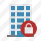 Office Building Lock Icon