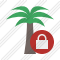 Palmtree Lock Icon