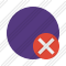 Point Purple Cancel Icon