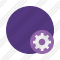 Point Purple Settings Icon