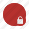 Point Red Lock Icon