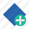 Rhombus Blue Add Icon