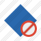 Rhombus Blue Block Icon