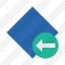 Rhombus Blue Previous Icon