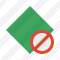 Rhombus Green Block Icon