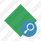 Rhombus Green Search Icon