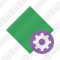 Rhombus Green Settings Icon