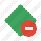 Rhombus Green Stop Icon