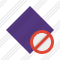 Rhombus Purple Block Icon