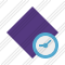 Rhombus Purple Clock Icon