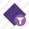 Rhombus Purple Filter Icon