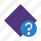Rhombus Purple Help Icon