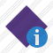 Rhombus Purple Information Icon