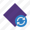 Rhombus Purple Refresh Icon