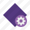 Rhombus Purple Settings Icon