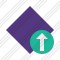 Rhombus Purple Upload Icon
