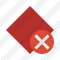 Rhombus Red Cancel Icon
