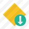 Rhombus Yellow Download Icon