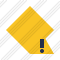 Rhombus Yellow Warning Icon