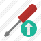 Screwdriver Upload Icon