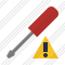 Screwdriver Warning Icon