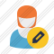 User Woman 2 Edit Icon