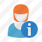 User Woman 2 Information Icon