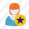 User Woman 2 Star Icon