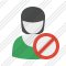 User Woman Block Icon