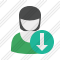 User Woman Download Icon