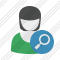 User Woman Search Icon